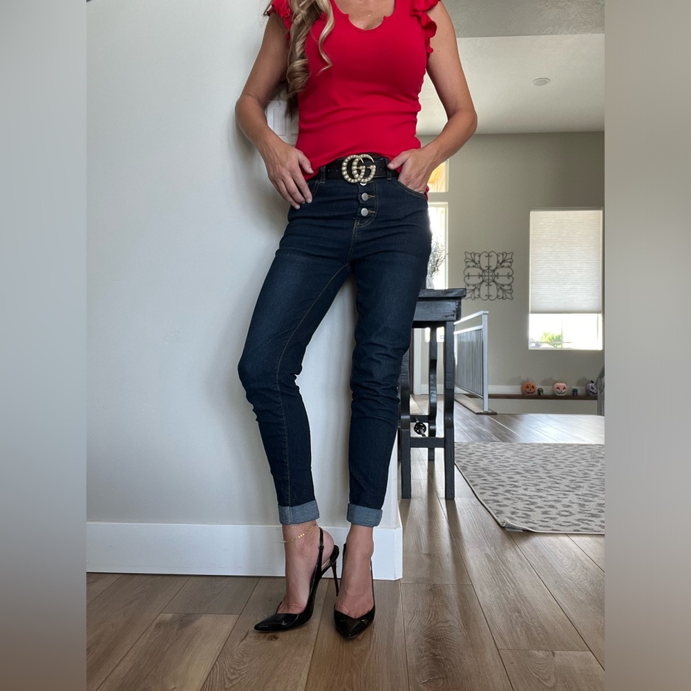 CHRISTIAN LOUBOITIN Black Patent Leather Slingback “Fleuve 100mm” - Size 38